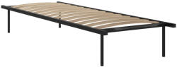 Tempo Önálló ágyrács, 90x200, fekete, fém/nyírfa, KENTAK