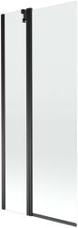 Mexen Flip Kádparaván 1 részes 80 x 150 cm, átlátszó nano, fekete - 894-080-101-70-00 Kádparaván (5907709148888)