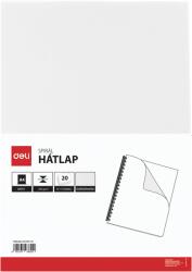  A4 230gr bőrhatású 20db-os fehér hátlap (DEL03851/20)