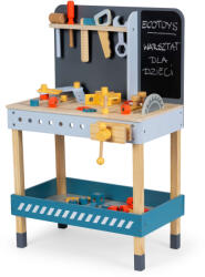 Eco Toys fa műhely szerszámokkal 47db - Kék, Barna (ESC-W-033)