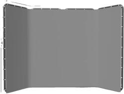  Fényképészeti háttér, muszlin anyag, sokoldalú kreatív beállításokhoz, nagy szürke