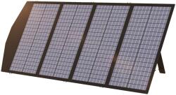  Solar mobiltöltő, összecsukható kivitel, sokoldalú töltési lehetőségek, fekete