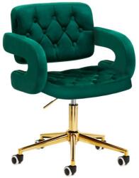 DivaLine Guruló Zöld bársonyszék
