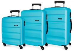 ROLL ROAD Flex Azul Claro, ABS utazótáska szett, 55-65-75cm, 584946A