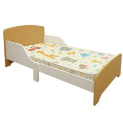 Ginger Home Fa Gyerekágy Leesésgátlóval és Ágyráccsal - Montessori Gyerekágy 140x70 cm Gyerekeknek (TF11170)
