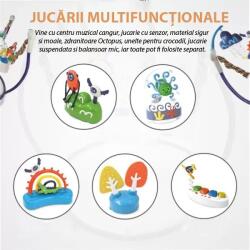 WePro Store babapulóver aktivitásközponttal, 3 magassági szint, hangok, fények, vonzó kiegészítők, többszínű, 6 hónapos kortól