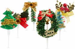 Bewello Karácsonyi 3D tortadekor - 10 cm - 2 féle - 3 db / csomag 58718 (58718)