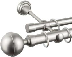 Odiseu Dupla Rúd Galéria - Fém - Ezüst - 360 cm