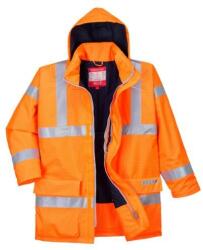 Portwest Bizflame Rain Hi-Vis antisztatikus FR kabát (S778ORRXXL) - pepita