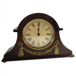  Elegáns Antik Asztali Óra - Fa - 32x19, 5 cm