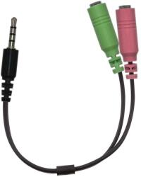 Genius ACC-100 3, 5mm jack - 2x 3, 5mm 24cm Black (32590001400) - pcland