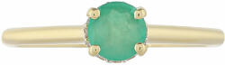  9 Karátos Arany Gyűrű Brazil Smaragddal és Fehér Topázzal, PCY11152/59