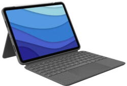 Logitech Husa Logitech Combo Touch cu tastatura si trackpad detasabile pentru iPad Pro 11 inch gen 1-4, UK, Gri (920-010148)