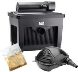 Pontec MultiClear 25000 tószűrő szett - 24 W UVC lámpa - pondomax eco 8000 szűrőtápláló szivattyúval + szűrőindító baktériummal