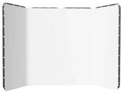  Fényképezési háttér, muszlin anyag, kézzel festett design, nagy fehér