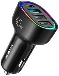 JOYROOM Autós töltő Joyroom JR-CL09 45W Usb-c Pd QC3.0 Fekete (JR-CL09)