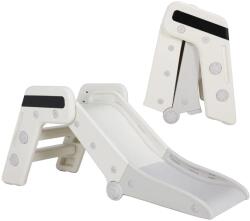  Gyerek szórakoztató csúszda, helymegtakarító összecsukható kialakítás, biztonságos az 1-3 éves korig, szürke és fehér