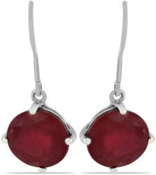  Madagaszkári Rubin Ezüst Fülbevaló - 13, 65 Karát