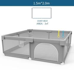  Babajáróka, strapabíró szövet, könnyen összeszerelhető, világosszürke 1, 5x2, 0 m