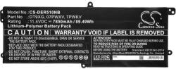Cameron Sino Li-Polymer akku 11.4V/7850mAh, DELL 07PWXV kompatibilis (CS-DER510NB)