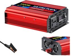  Tápinverter, DC 12V bemeneti feszültség, AC 220V¬±10% kimeneti feszültség, 50Hz frekvencia, 12V 3500W 220V