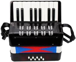  Harmonika, Oktató hangszer, Kezdőbarát kialakítás, Fekete