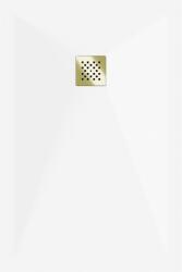 Mexen Stone+ SMC zuhanytálca 110 x 80 cm, fehér , takaró arany - 44108011-G Kompozit zuhanytálca Kompozit zuhanytálca (5905315222763)