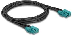 Delock HDMTD Z kábel szimpla + Táptűs (Powerpin) anya - HDMTD Z szimpla + Táptűs anya 1 m (90337) - pepita