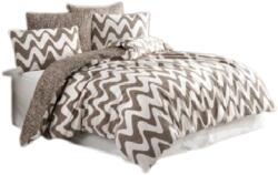 Atisat Ágyneműhuzat garnitúra, 100% pamut renforce, egyszemélyes, 3 részes, Waves barna