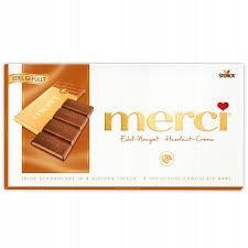 Storck Merci Edel-Nougat - Tejcsokoládé nugátkrémmel 112 g (4014400916751)