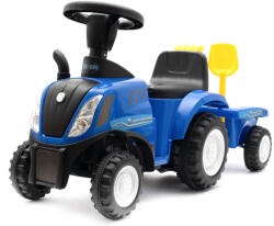  Gyerek jármű traktor utánfutóval és szerszámokkal Baby Mix New Holland kék (8596164088487)