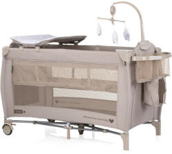 Chipolino Bella multifunkciós utazóágy - tiramisu - pepita