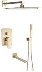  Zuhanycsap szett, Blackswan, M73.20 típus, matt arany modell, 40x40 cm