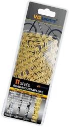  Kerékpár lánc, fél/teljes üreges kialakítás, ultra könnyű 116L, 11s el ti arany