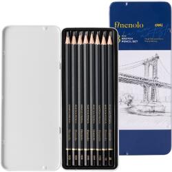 Deli 8 db-os fémdobozos vázlatceruza készlet DEC26 (DEC26)