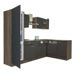 Leziter Yorki Konyhabútor - Sarok - Alulfagyasztós - 280cm