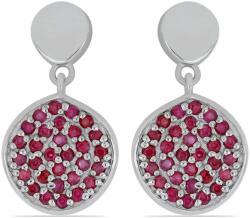  Ezüst Fülbevaló Madagaszkári Rubinnal - 1.1 Karát