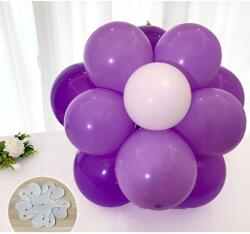 Flippy Léggömbállvány, KeepHome, Virágforma, Kétrétegű, 11 léggömbhöz, 8x8cm, 4, 6g