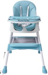  Baba etetőszék, állítható magasságú, könnyen tisztítható, zöld