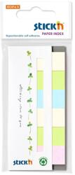 STICK N Marker de pagină autoadeziv STICKN hârtie 45x15mm amestec reciclat 7x30 coli 21597 (21597)