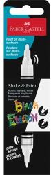 Faber-Castell Black Edition Shake&Paint fehér kétvégű akrilfilctoll FC285511 (FC285511)
