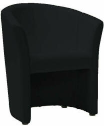 SIGNAL MEBLE TM-1 Fekete Fotel - Wenge Lábak (TM1CZARP)