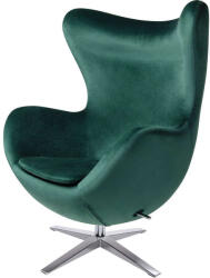King Home Bársony Tojásfotel - Sötétzöld (KH1501100230)