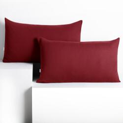 DecoKing Díszpárnahuzat AMBER bordó dzsörzé 50x60 DecoKing