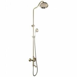 Mixxus PREMIUM VINTAGE BRONZE 009-J fürdőszobai csaptelep sárgaréz zuhanyoszloppal