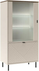 Tempo Alacsony vitrin, kasmír/castello tölgy, EYCO 1D1W