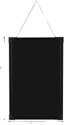 Megvilágított LED-es írótábla, 7 szín, kettős tápellátás, 60 x 80 cm