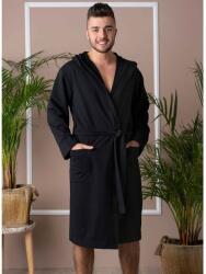  Férfi pamut köntös Charlie - Szín : Fekete