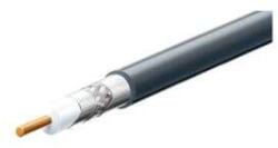 Somogyi Elektronic USE koax kábel, 75 ohm, 305 m/tekercs , fekete kültéri koax kábel 3x árnyékolású three shield koax cable -S 6TSV/BK