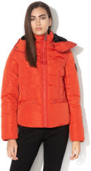 Desigual Bristol sötétnarancs, magas gallérú női téli kabát